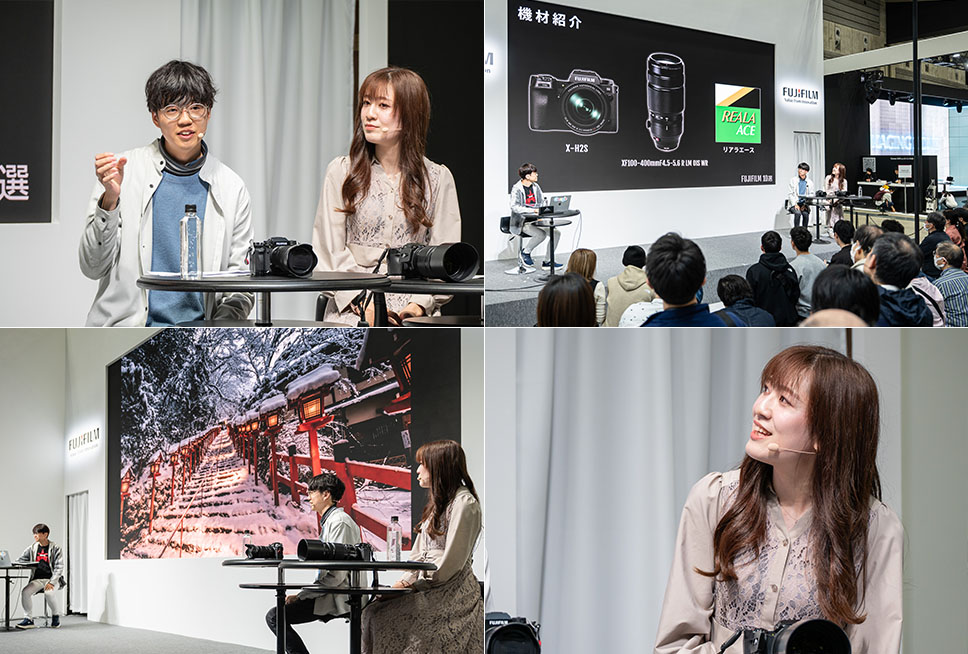 カメラと写真映像のワールドプレミアショー「CP+2025」富士フイルムブースにて、弊社代表の塚崎と「FUJIFILM10選」によるトークショーが開催されました