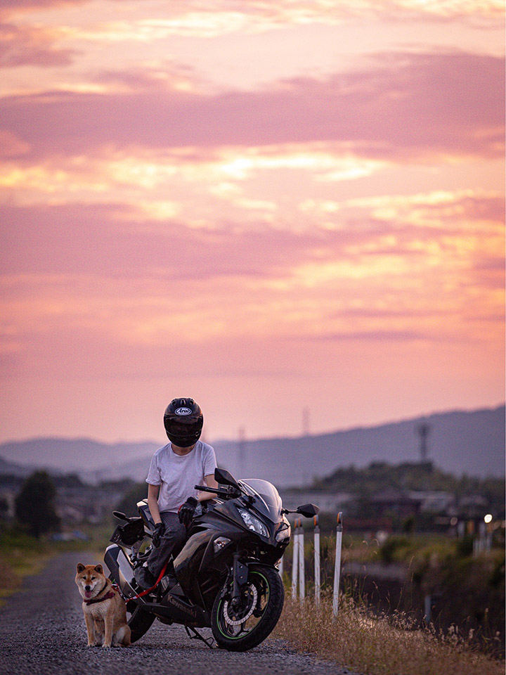 佳作カメラ部門　長井純子さんの作品「黄昏」