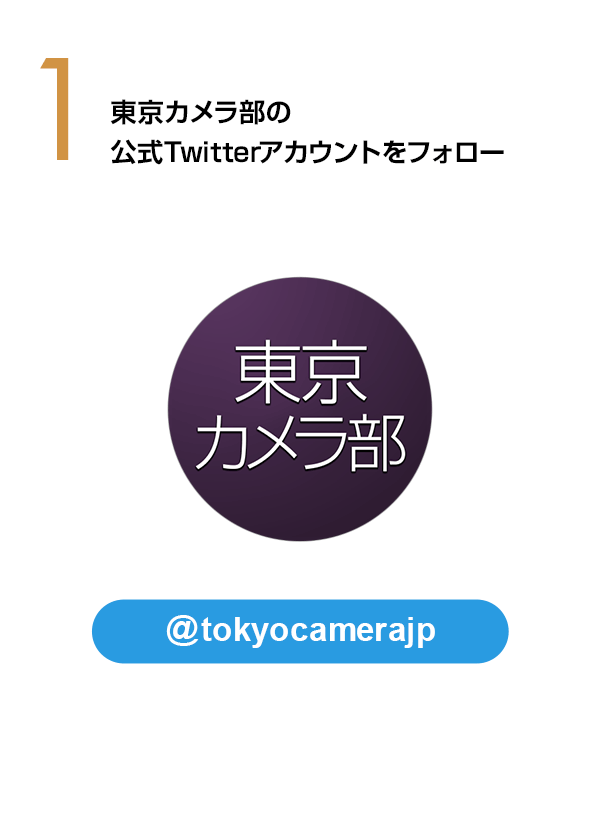 東京カメラ部のキャンペーンTwitterアカウントをフォロー